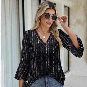 Timeson Women's Business Casual Tops, Dressy Blouses Office Work Shirts XXL